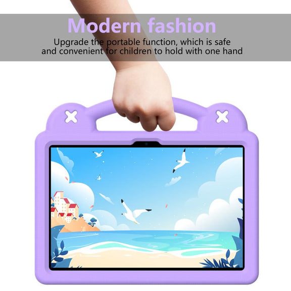 For Lenovo Tab TB-311 / WIFI 10.1 2025 Handle Kickstand Children EVA Shockproof Tablet Case(Light Purple)