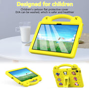 For Lenovo Tab TB-311 / WIFI 10.1 2025 Handle Kickstand Children EVA Shockproof Tablet Case(Yellow)