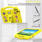 For Lenovo Tab TB-311 / WIFI 10.1 2025 Handle Kickstand Children EVA Shockproof Tablet Case(Yellow)