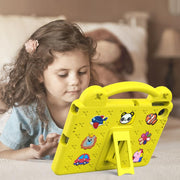 For Lenovo Tab TB-311 / WIFI 10.1 2025 Handle Kickstand Children EVA Shockproof Tablet Case(Yellow)