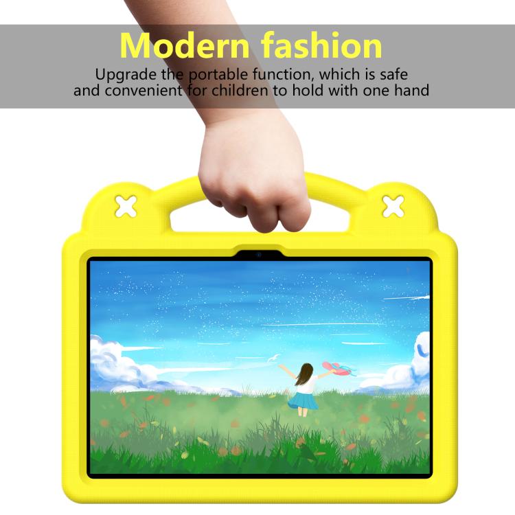 For Lenovo Tab TB-311 / WIFI 10.1 2025 Handle Kickstand Children EVA Shockproof Tablet Case(Yellow)