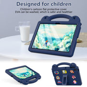 For Lenovo Tab TB-311 / WIFI 10.1 2025 Handle Kickstand Children EVA Shockproof Tablet Case(Navy Blue)
