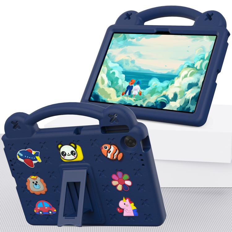 For Lenovo Tab TB-311 / WIFI 10.1 2025 Handle Kickstand Children EVA Shockproof Tablet Case(Navy Blue)