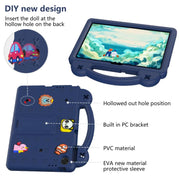 For Lenovo Tab TB-311 / WIFI 10.1 2025 Handle Kickstand Children EVA Shockproof Tablet Case(Navy Blue)