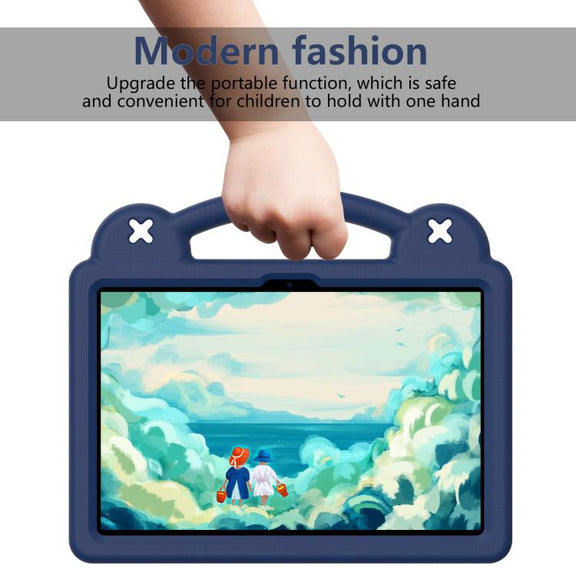 For Lenovo Tab TB-311 / WIFI 10.1 2025 Handle Kickstand Children EVA Shockproof Tablet Case(Navy Blue)