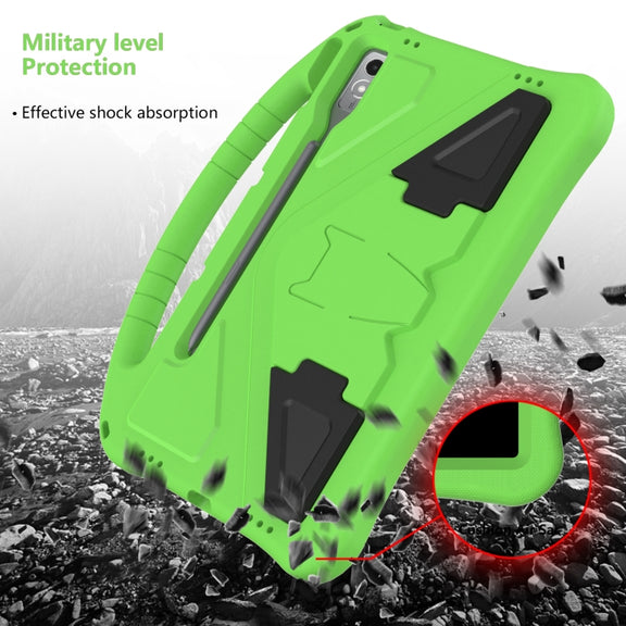 For Lenovo Tab P12  EVA Shockproof Tablet Case with Holder(Green)