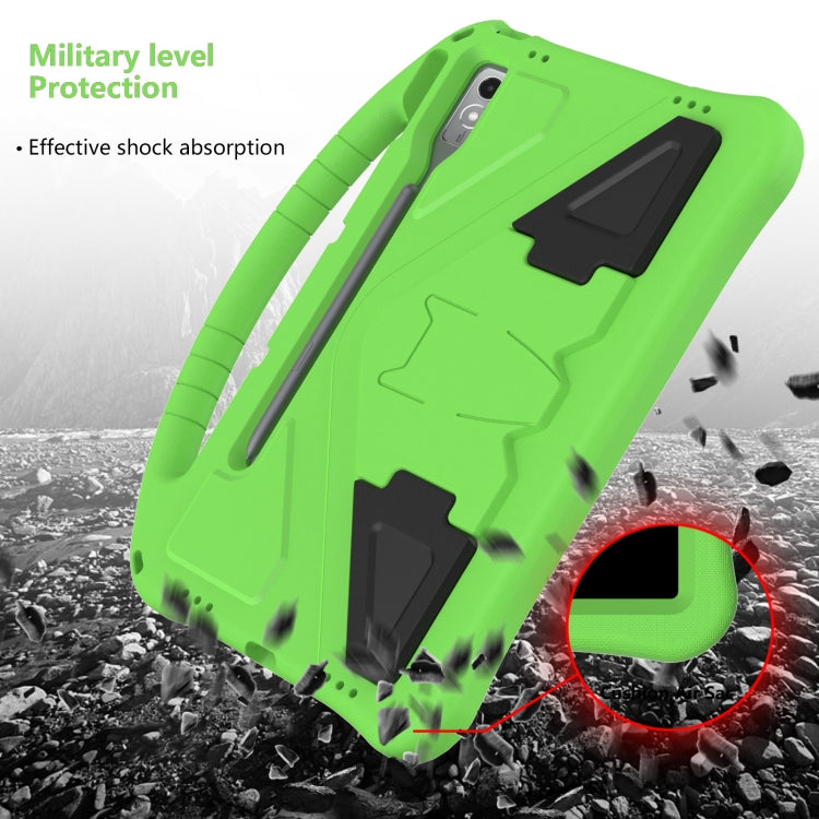 For Lenovo Tab P12  EVA Shockproof Tablet Case with Holder(Green)