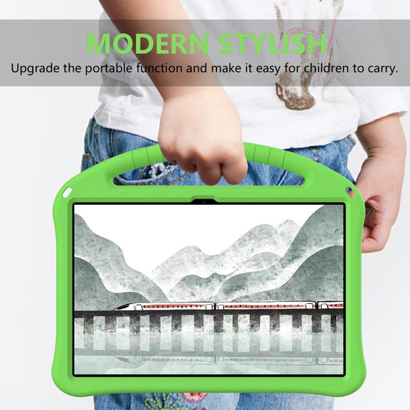 For Lenovo Tab P12  EVA Shockproof Tablet Case with Holder(Green)