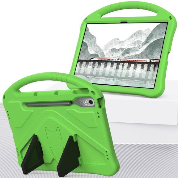 For Lenovo Tab P12  EVA Shockproof Tablet Case with Holder(Green)