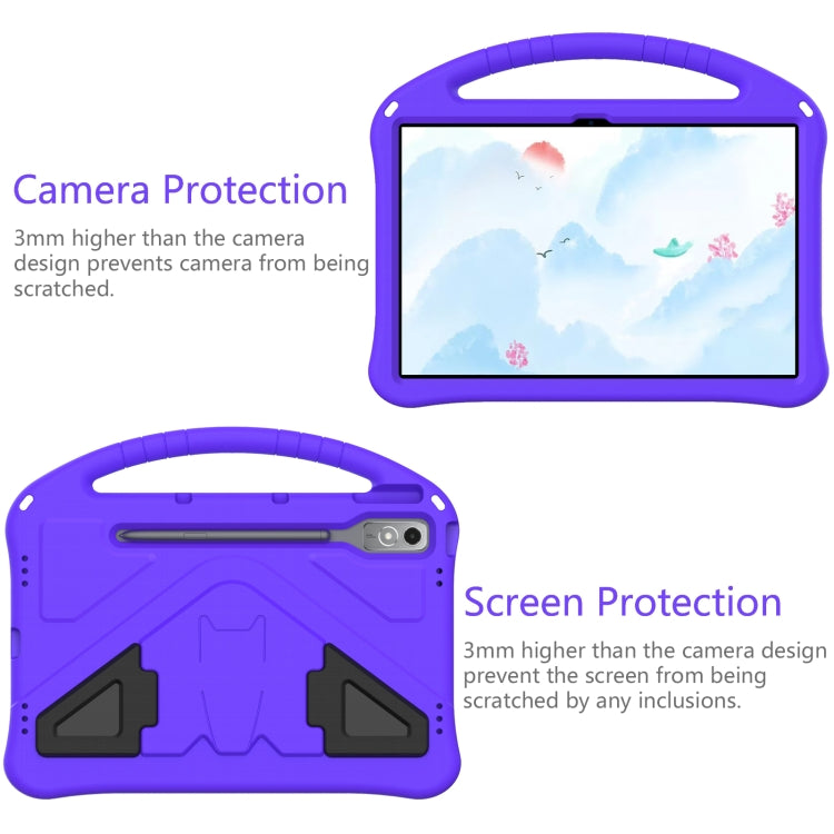For Lenovo Tab P12 EVA Shockproof Tablet Case with Holder(Purple) - Lenovo by PMC TechLife | Online Shopping South Africa | PMC TechLife | Buy Now Pay Later Mobicred