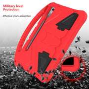 For Lenovo Tab P12 EVA Shockproof Tablet Case with Holder(Red)