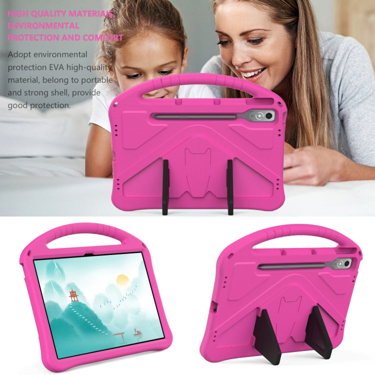 For Lenovo Tab P12 EVA Shockproof Tablet Case with Holder(Rose Red) - Lenovo by PMC TechLife | Online Shopping South Africa | PMC TechLife | Buy Now Pay Later Mobicred