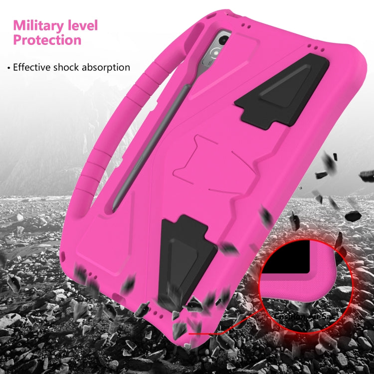 For Lenovo Tab P12 EVA Shockproof Tablet Case with Holder(Rose Red) - Lenovo by PMC TechLife | Online Shopping South Africa | PMC TechLife | Buy Now Pay Later Mobicred