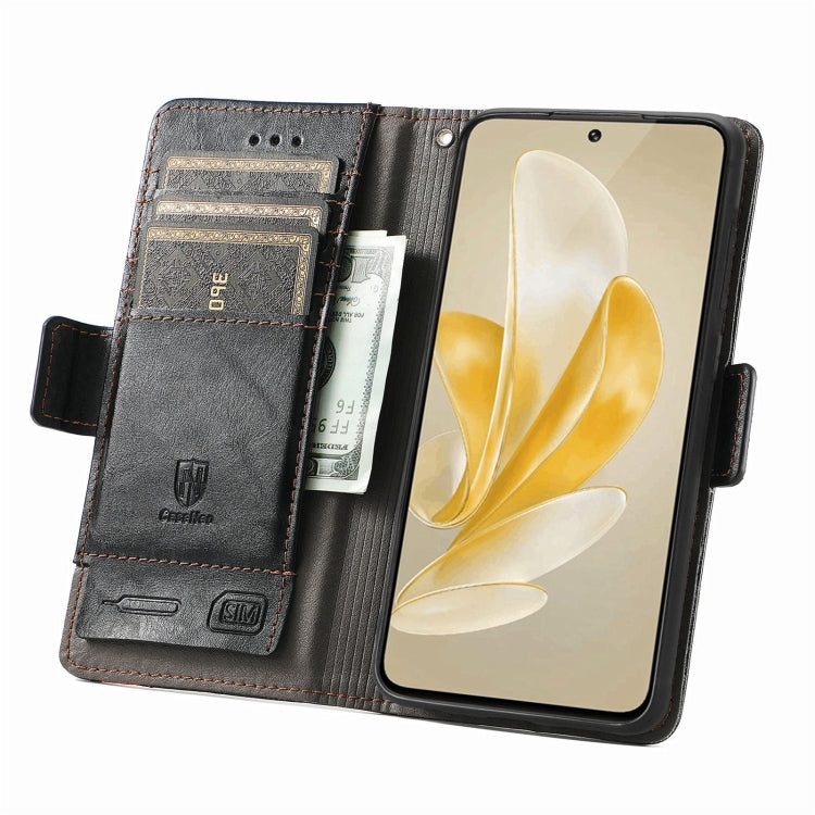 For vivo X100 Pro CaseNeo Splicing Dual Magnetic Buckle Leather Phone Case(Black) - X100 Pro Cases by imak | Online Shopping South Africa | PMC TechLife | Buy Now Pay Later Mobicred