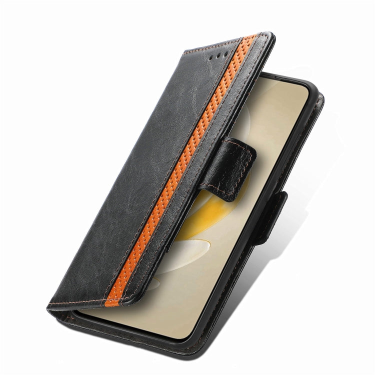 For vivo X100 Pro CaseNeo Splicing Dual Magnetic Buckle Leather Phone Case(Black)