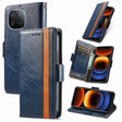 For vivo iQOO 12 5G CaseNeo Splicing Dual Magnetic Buckle Leather Phone Case(Blue) - iQOO 12 Cases by PMC TechLife | Online Shopping South Africa | PMC TechLife | Buy Now Pay Later Mobicred
