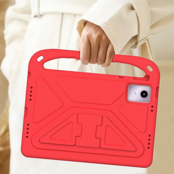 For Lenovo Tab  P12 / Xiaoxin Pad Pro 12.7 Handle EVA Shockproof Tablet Case with Holderr(Red)