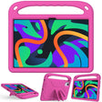 For Lenovo Tab  P12 / Xiaoxin Pad Pro 12.7 Handle EVA Shockproof Tablet Case with Holder(Rose Red) - Lenovo by PMC TechLife | Online Shopping South Africa | PMC TechLife | Buy Now Pay Later Mobicred