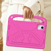 For Lenovo Tab  P12 / Xiaoxin Pad Pro 12.7 Handle EVA Shockproof Tablet Case with Holder(Rose Red)