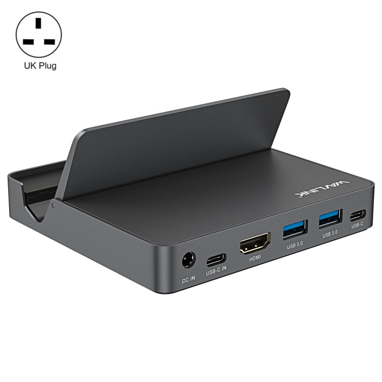 WAVLINK WL-UHP3D01 Portable Type-C Cell Phone Docking Station Multi-Port USB HUB Adapter(UK Plug) - free shipping - PMC Jewellery - Order now!