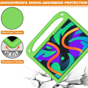 For Amazon Fire Max 11 2023 Handle EVA Shockproof Tablet Case with Holder(Green)