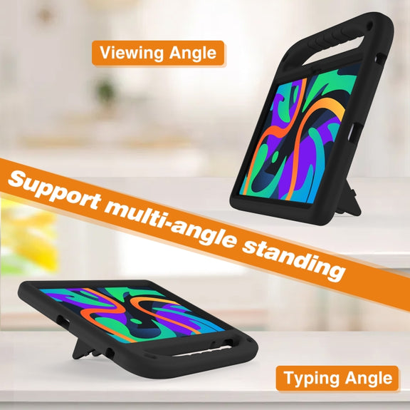 For Amazon Fire Max 11 2023 Handle EVA Shockproof Tablet Case with Holder(Black)