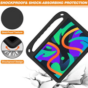 For Amazon Fire Max 11 2023 Handle EVA Shockproof Tablet Case with Holder(Black)