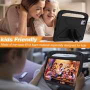 For Amazon Fire Max 11 2023 Handle EVA Shockproof Tablet Case with Holder(Black)