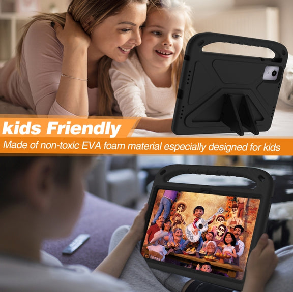 For Amazon Fire Max 11 2023 Handle EVA Shockproof Tablet Case with Holder(Black)