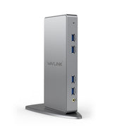 WAVLINK WL-UG39DK7 USB3.0 Hub Adapter Multi-Screen Graphics Card Universal Docking Station, Plug:UK Plug