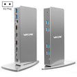 WAVLINK WL-UG69DK7 Laptops Type-C Universal Desktop Docking Station Aluminum Alloy HUB Adapter(EU Plug) - free shipping - PMC TechLife - Order now!