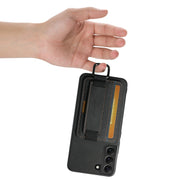 For Samsung Galaxy S24+ 5G Suteni H13 Litchi Leather Wrist Strap Wallet Back Phone Case(Black)