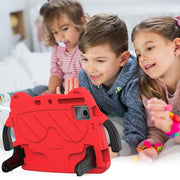 For Lenovo Xiaoxin Pad 2024/Tab M11 Ice Baby EVA Shockproof Hard PC Tablet Case(Rose Red+Black)