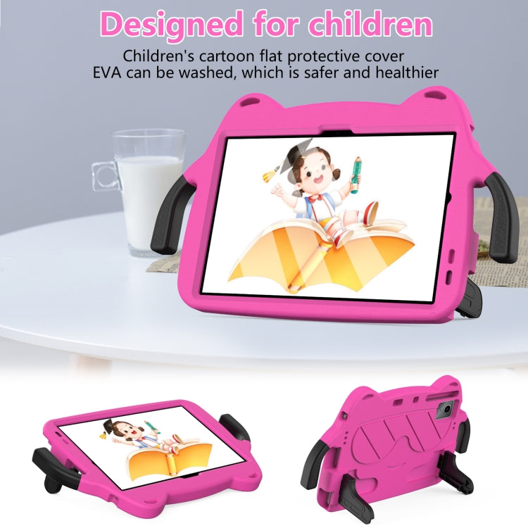 For Lenovo Tab P11 J606F/ P11 Plus J607F Ice Baby EVA Shockproof Hard PC Tablet Case(Rose Red+Black)