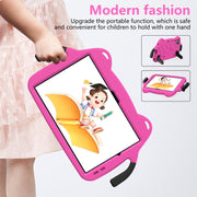 For Lenovo Tab P11 J606F/ P11 Plus J607F Ice Baby EVA Shockproof Hard PC Tablet Case(Rose Red+Black)