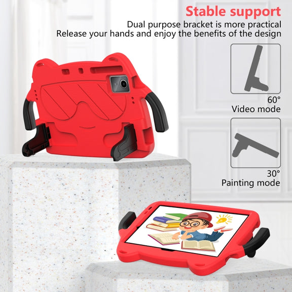 For Lenovo Tab P11 J606F/ P11 Plus J607F Ice Baby EVA Shockproof Hard PC Tablet Case(Red+Black)