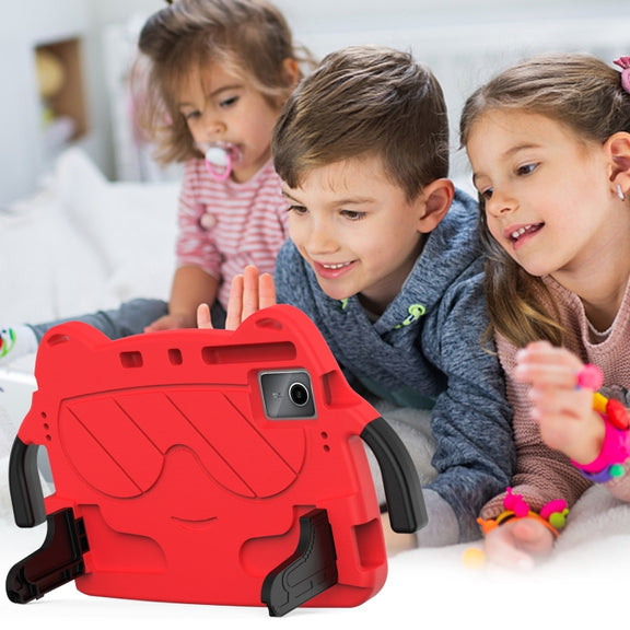 For Lenovo Tab P11 J606F/ P11 Plus J607F Ice Baby EVA Shockproof Hard PC Tablet Case(Red+Black)