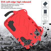 For Lenovo Tab P11 J606F/ P11 Plus J607F Ice Baby EVA Shockproof Hard PC Tablet Case(Red+Black)