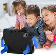 For Lenovo Tab P11 J606F/ P11 Plus J607F Ice Baby EVA Shockproof Hard PC Tablet Case(Black+Blue)