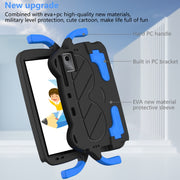 For Lenovo Tab P11 J606F/ P11 Plus J607F Ice Baby EVA Shockproof Hard PC Tablet Case(Black+Blue)