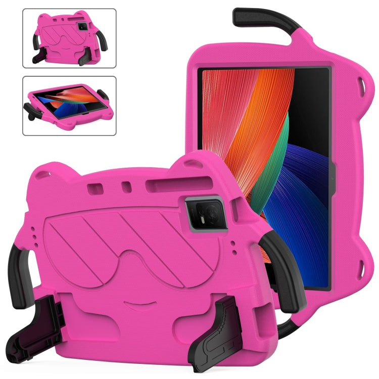 For TCL Tab 11 9466x3 Ice Baby EVA Shockproof Hard PC Tablet Case(Rose Red+Black) - free shipping - PMC TechLife - Order now!
