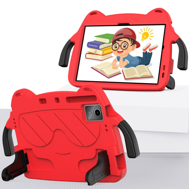 For TCL Tab 11 9466x3 Ice Baby EVA Shockproof Hard PC Tablet Case(Rose Red+Black)