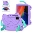 For TCL Tab 11 9466x3 Ice Baby EVA Shockproof Hard PC Tablet Case(Light Purple+Mint Green) - Others by PMC TechLife | Online Shopping South Africa | PMC TechLife | Buy Now Pay Later Mobicred