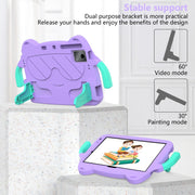 For TCL Tab 11 9466x3 Ice Baby EVA Shockproof Hard PC Tablet Case(Light Purple+Mint Green)