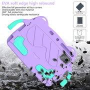 For TCL Tab 11 9466x3 Ice Baby EVA Shockproof Hard PC Tablet Case(Light Purple+Mint Green)
