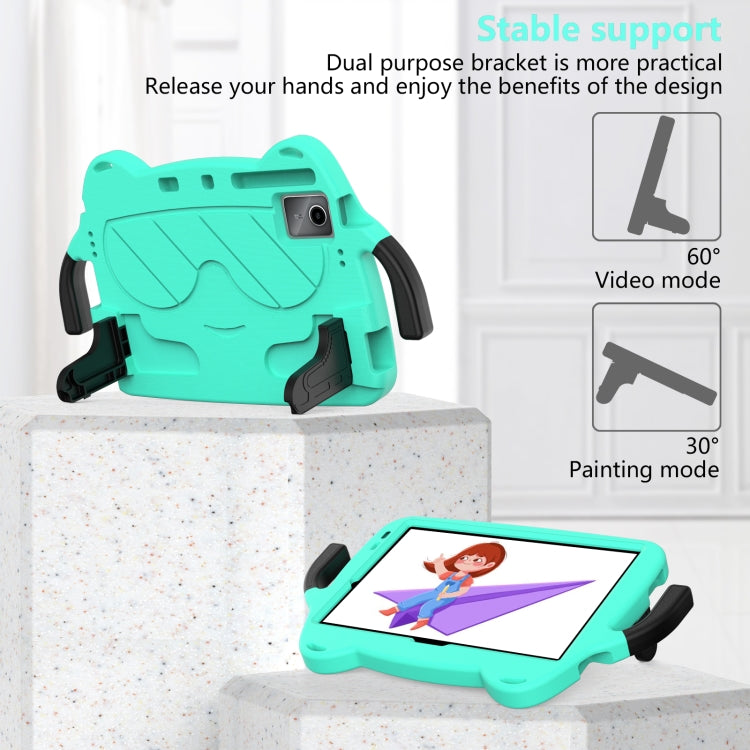 For TCL NxtPader 11 2023 Ice Baby EVA Shockproof Hard PC Tablet Case(Mint Green+Black)