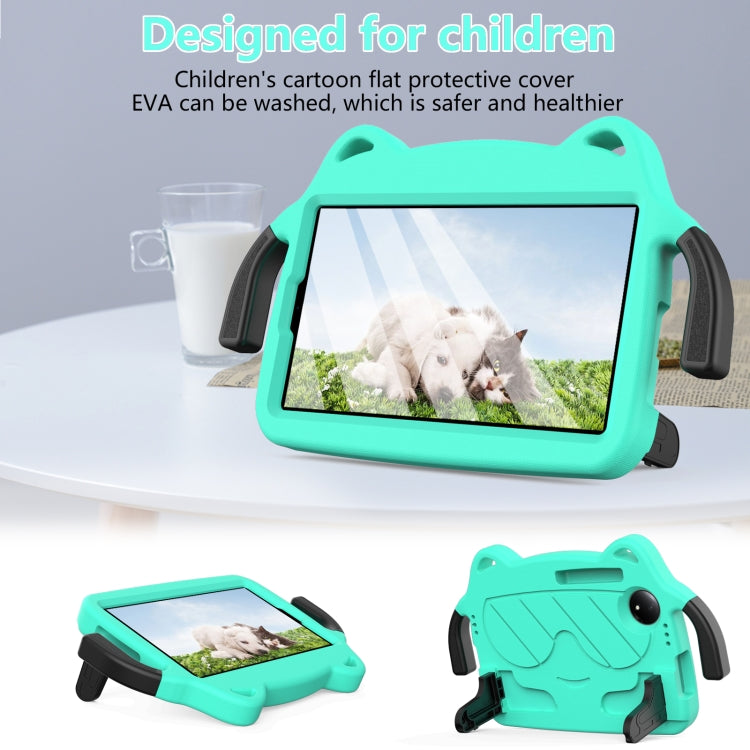 For TCL Tab 8 Gen2 2024 Ice Baby EVA Shockproof Hard PC Tablet Case(Mint Green+Black)