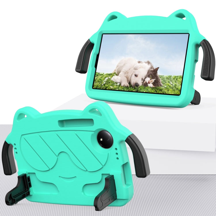 For TCL Tab 8 Gen2 2024 Ice Baby EVA Shockproof Hard PC Tablet Case(Mint Green+Black)