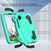 For TCL Tab 8 Gen2 2024 Ice Baby EVA Shockproof Hard PC Tablet Case(Mint Green+Black)