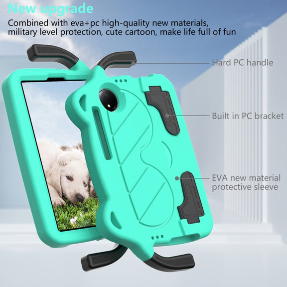 For TCL Tab 8 Gen2 2024 Ice Baby EVA Shockproof Hard PC Tablet Case(Mint Green+Black)